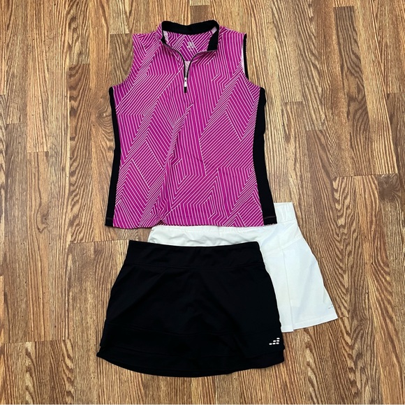 Tail Women’s Quarter Zip Mock Neck Sleeveless Golf Polo Large - Picture 8 of 8